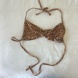 Cheetah print bikini top